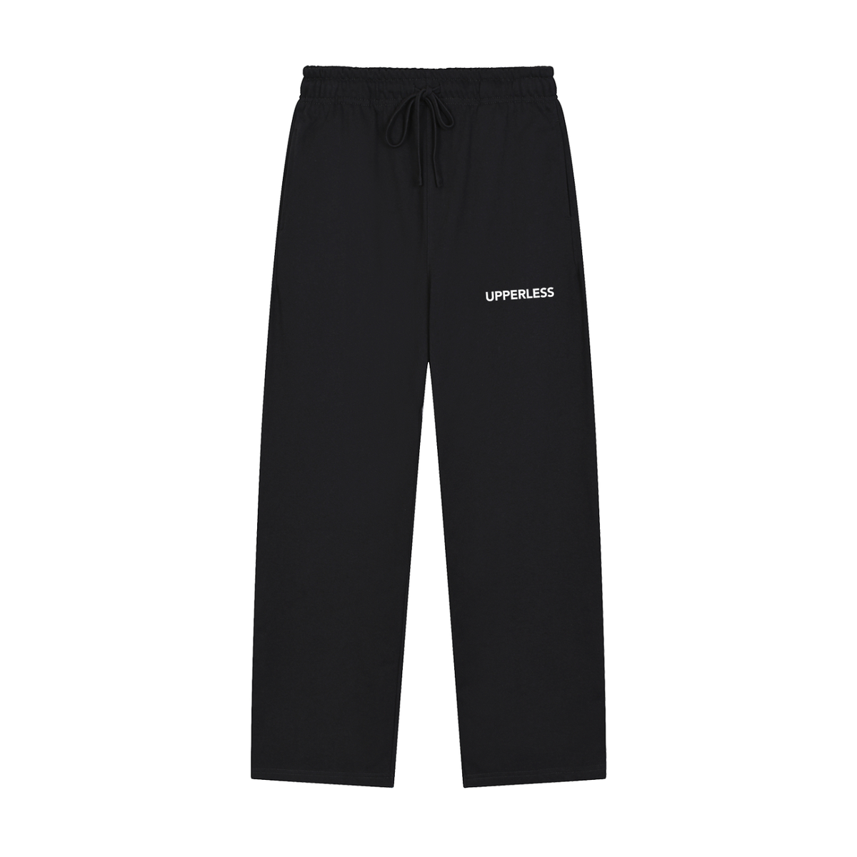 Solid Color Straight-Leg Sweatpants