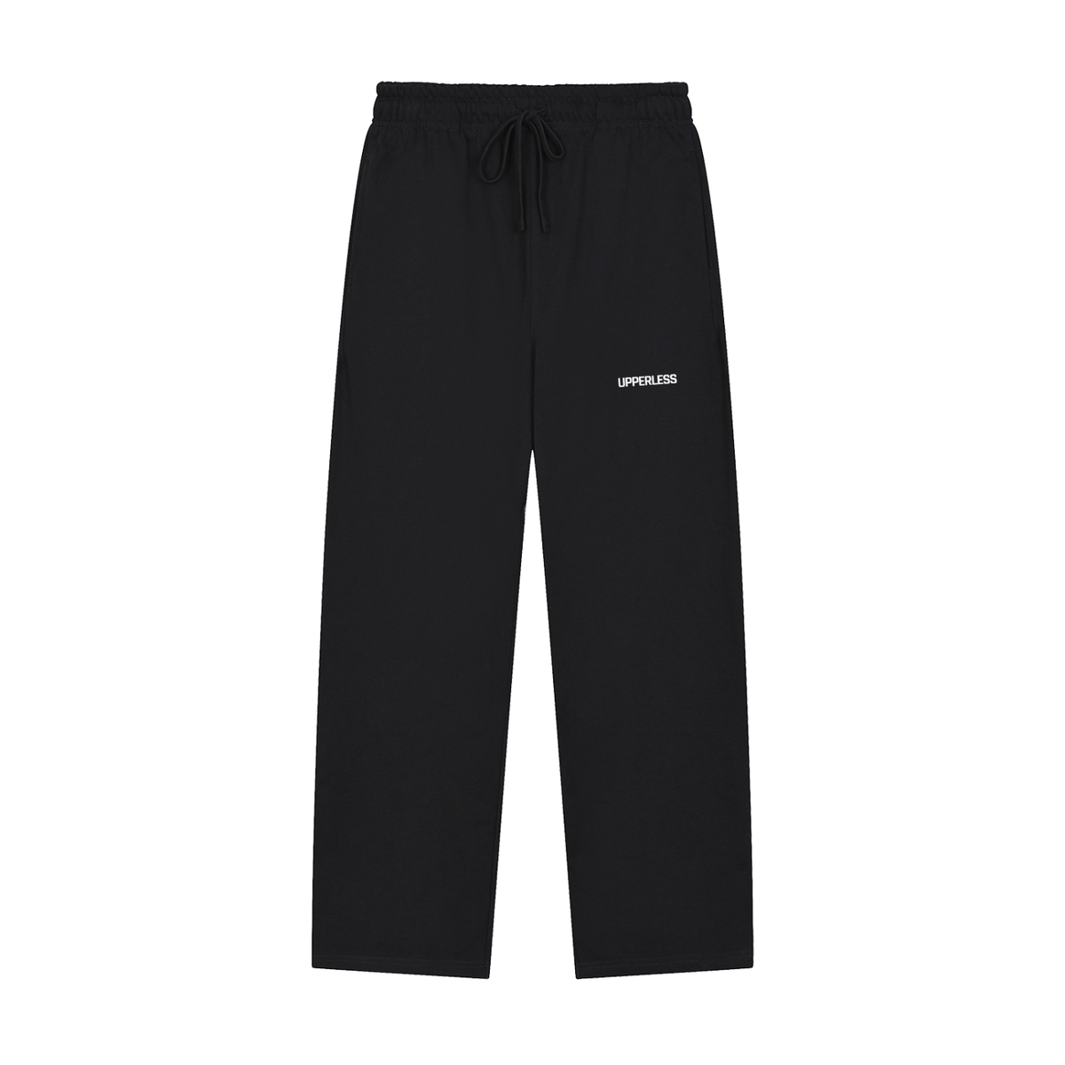 Solid Color Straight-Leg Sweatpants