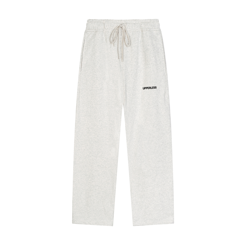 Solid Color Straight-Leg Sweatpants
