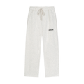 Solid Color Straight-Leg Sweatpants