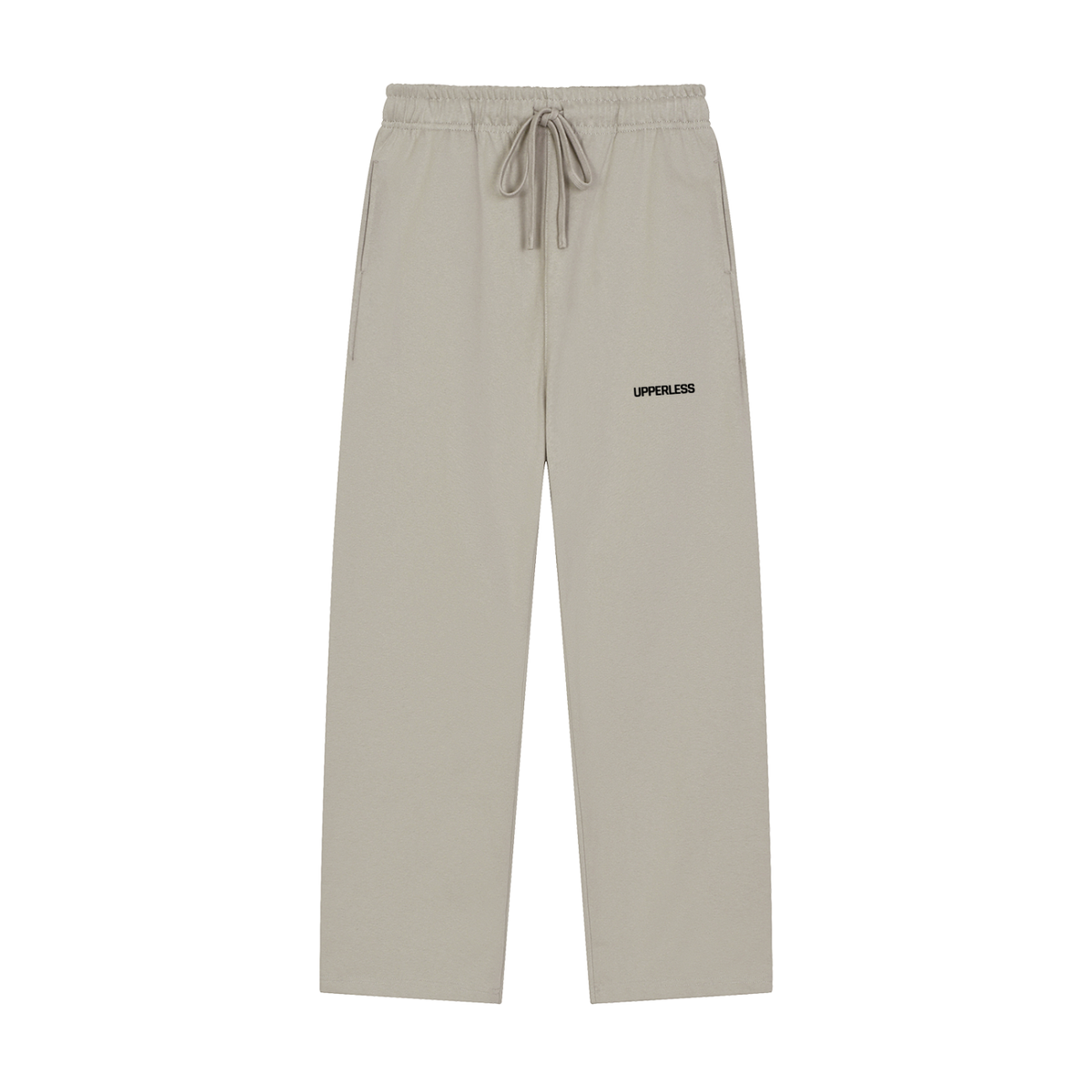 Solid Color Straight-Leg Sweatpants