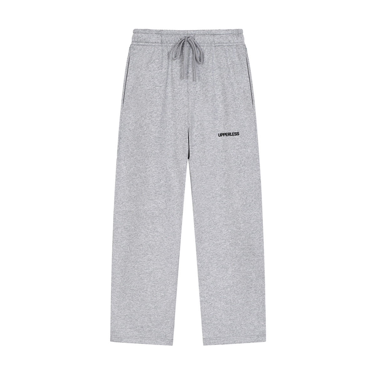 Solid Color Straight-Leg Sweatpants